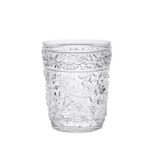 Paisley Acrylic Glasses Drinking Set of 4 DOF (13oz), Plastic Drinking Glasses, BPA Free Cocktail Glasses, Drinkware Set, Drinking Water Glasses - 1 of 4