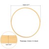 Unique Bargains Bamboo Handmade DIY Craft Wedding Dream Catcher Floral Hoops 8 Pcs - 2 of 3