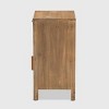 Clement 1 Door and 1 Drawer Wood Spindle Nightstand Brown - Baxton Studio: Sturdy, Fully Assembled, MDF & Fir Wood - image 4 of 4