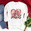 Simply Sage Market Women's Graphic Sweatshirt Be Mine Pink Heart - 3 of 4