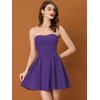 INSPIRE CHIC Women's Strapless Sweetheart Neck Off Shoulder Sleeveless Fit And Flare Mini Party Dress - 2 of 4