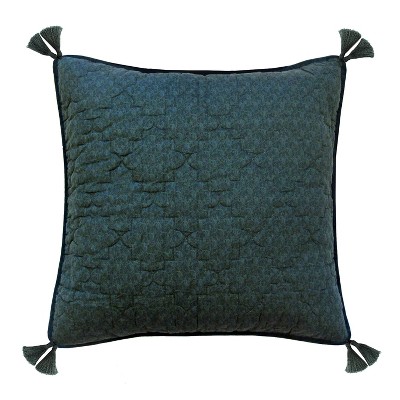 Euro Margaret Reversible Sham Green - New York Botanical Garden