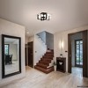 Urban Ambiance Luxury Mediterranean Indoor Ceiling Light,  7-1/4''H x 13"W x 13''D,  Matte Black Finish, UHP5076 - 2 of 4