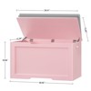 USIKEY 39.4” Storage Chest, Toy Box with 2 Safety Hinges, Storage Bench with Storage, Toy Chest for Bedroom - 4 of 4