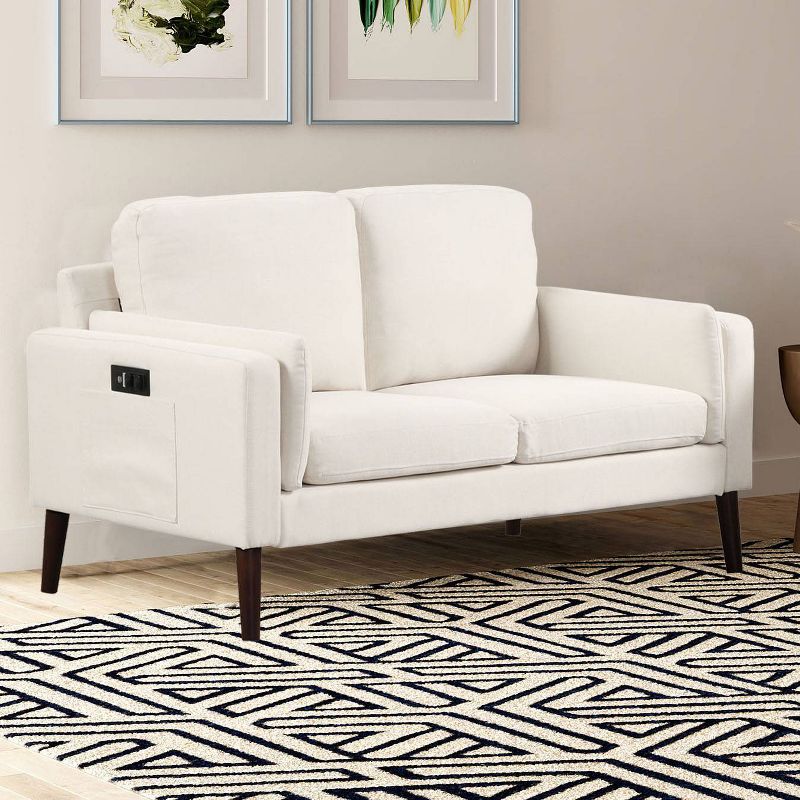 Nathan Stationary Loveseat - Lifestyle Solutions, 1 of 10