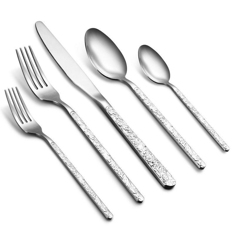 WhizMax Silverware Set, Stainless Steel Flatware Cutlery, Utensils Service, 1 of 9