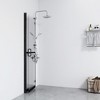 VidaXL Foldable Walk-in Shower Wall Transparent ESG Glass 47.2 in.x74.8 in. - 3 of 4