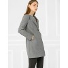 INSPIRE CHIC Women's Mid-thigh Collarless Single Breasted Outwear Winter Overcoat - 4 of 4