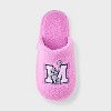Women's Minnie Mouse Pink Fluffy Slippers - Light Pink - 3 of 4