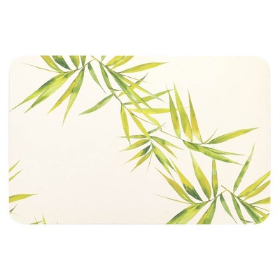 bamboo white, green