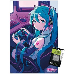 Trends International Hatsune Miku - Game Night Unframed Wall Poster Prints - 1 of 4