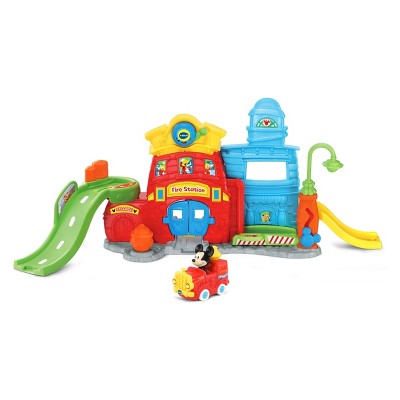 mickey firehouse playset