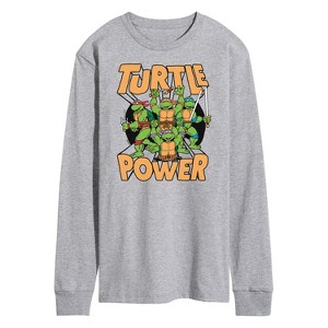 Men's - Teenage Mutant Ninja Turtles - Turtle Power Long Sleeve Graphic T-Shirt - 1 of 4