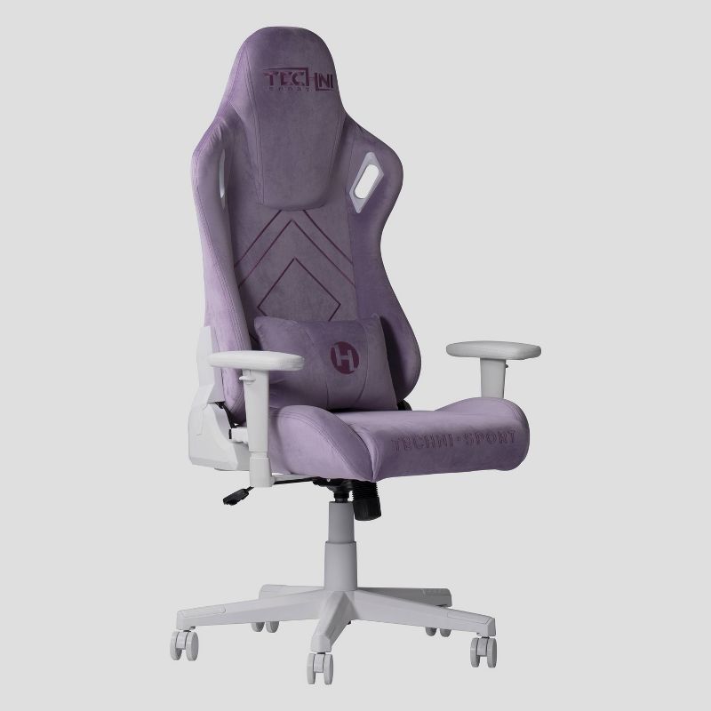 Velvet Memory Foam Gaming Chair Purple - Techni Sport, 1 of 8