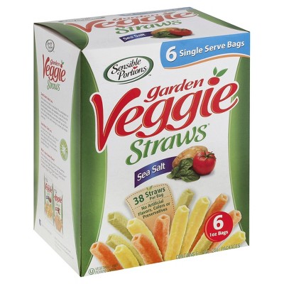 Sensible Portions Garden Veggie Straws Sea Salt - 6ct