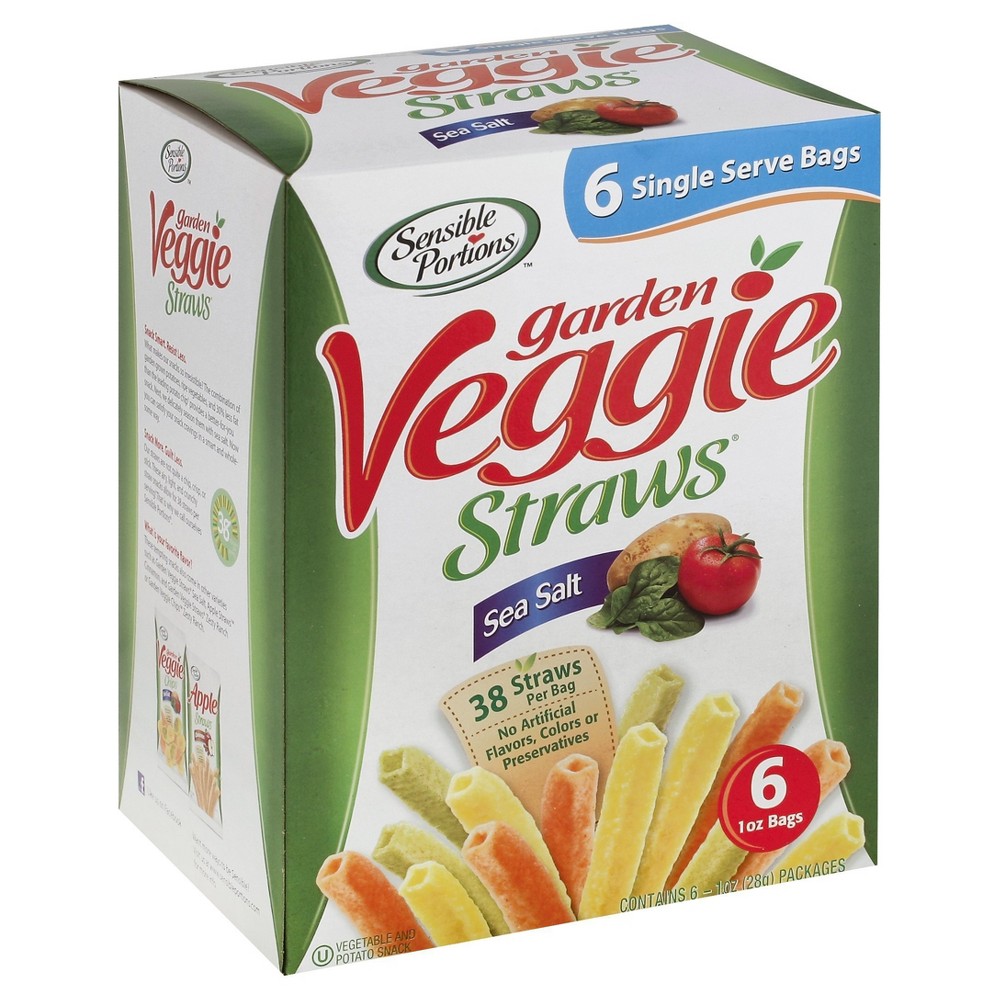 UPC 829515300494 product image for Sensible Portions Garden Veggie Straws Sea Salt - 6ct | upcitemdb.com