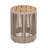 Christopher Knight Home Penley Outdoor Acacia Wood and Iron Side Table with Rope Accents - 2 of 4