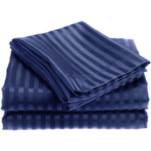 Kate Aurora 4-Piece Premium Hotel Quality Striped Bed Sheet Sets - 1 of 1