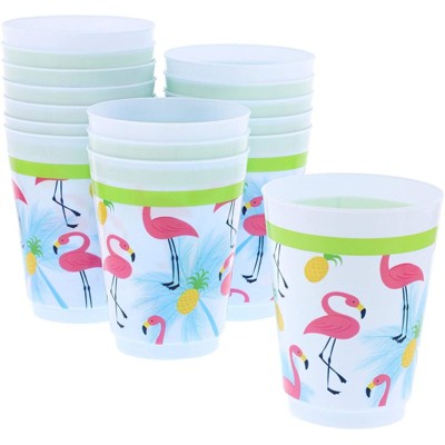 16-Pack Plastic 16 oz Party Cups Farm Animal Reusable Tumblers for Kids Birthday Parties - Multi