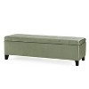 Storage Ottoman,Rectangular Ottoman Bench,Upholstered Storage Bench,Foot Rest for Living Room, Entryway and Bedroom, - 2 of 4