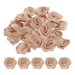 Unique Bargains Polyester Lightweight Texture Durable Ribbon Roses 50 Pcs - 1 of 4