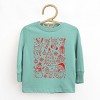 Christmas Chalk Icons - Toddler Long Sleeve Graphic Tee - 2 of 4