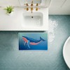 Stupell Industries Coastal Whale With Bubbles Printed Plush Bath Mat And Bath Rug, Design By Darlene Seale, 18"X30" - 3 of 4