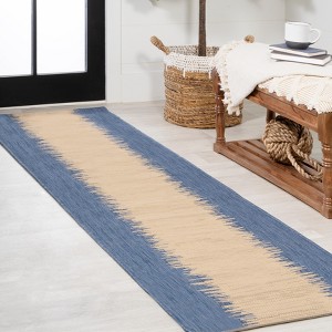 Tavira Modern Strie' Indoor/Outdoor Runner Rug - JONATHAN Y - 1 of 4