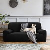 PiccoCasa High Stretch Solid Polyester Sofa Slipcovers with One Pillowcase - 2 of 4
