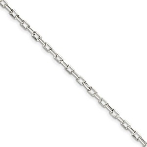 Black Bow Jewelry 3.5mm Sterling Silver D/C Solid Cable Chain Bracelet - 1 of 3