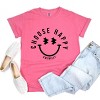 Simply Sage Market S.W.Smiley Choose Happy Lighting Eyes Garment Dyed Tee - M - Crunchberry - 3 of 4