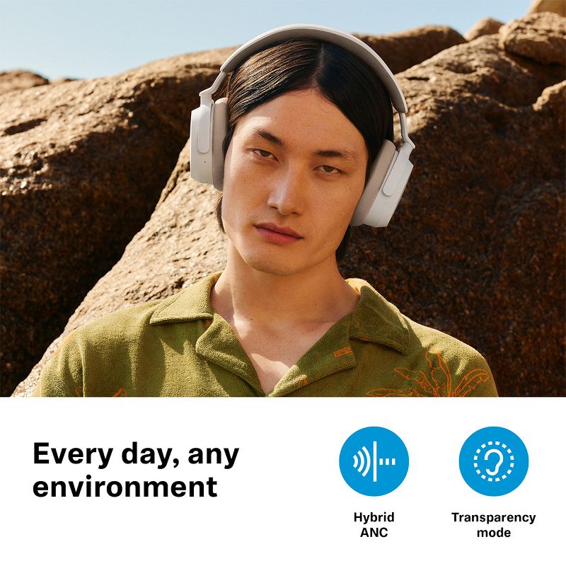 Sennheiser Accentum Wireless Bluetooth Headphones with AptX HD & Hybrid Active Noise Cancellation (White), 4 of 11