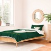 Deny Designs Twin/ Twin Extra Long Carey Copeland Peace Dove Duvet Cover and Pillow Sham Green - 2 of 4