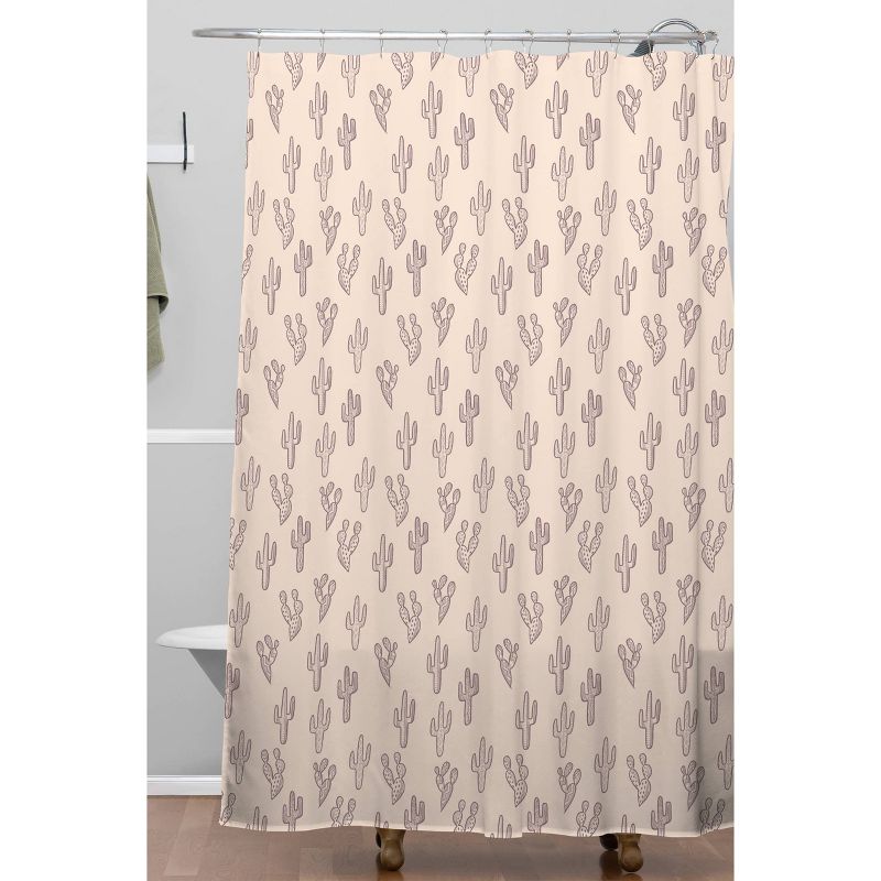 Dash and Ash Somber Mauve Shower Curtain Pink - Deny Designs, 3 of 7