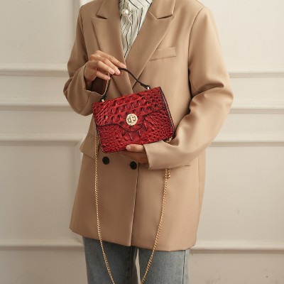 MKF Collection Mini Structured Crossbody Bag with Top Handle, Mae | MKF Collection by Mia K - Red — фото 2