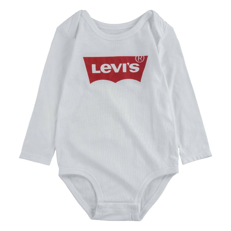 Levi's® Baby Long Sleeve Batwing Bodysuit, 1 of 5