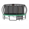 Whisen Outdoor Pumpkin Trampoline with Safety Enclosure Net, Foam Padded Poles, W-Shaped Legs, Balance Bars - 3 of 4
