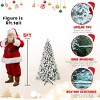 Artificial Trees Christmas Lit with 200 Warm Incandescent Lights, Prelit Christmas Tree with 498 Memory Wire Tips,Home Decoration-Maison Boucle - 4 of 4