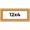 PosterPalooza | 12x4 Wood Antique Frame with UV Acrylic, 4 Finishes: Bronze, Gold, Silver, and Black - 2 of 4