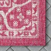 Well Woven Indoor OutdoorCelesine Fuchsia Persian Medallion Area Rug - 4 of 4