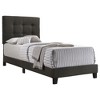 Twin Size Platform Bed with Upholstered Headboard for Bedroom - 2 of 4