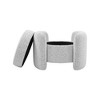 Meridian Furniture,Horizon Boucle Fabric Ottoman - 4 of 4