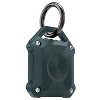 Vena iP56 Water Resistant AirTag Keychain Holder Case with Key Ring, 360° Full Protection Cover Airtag Holder for Dog Collar, Backpack - Green - 3 of 4