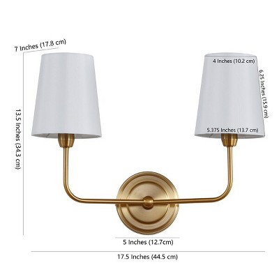 Ezra Brass Gold Adjustable Arm Wall Sconce