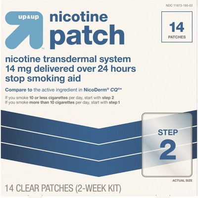 Nicotine Stop Smoking Aid Clear Patches Step 2 - 14ct - up & up™