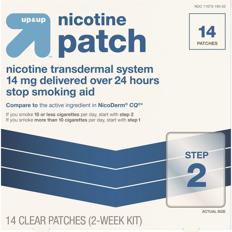 Nicotine Stop Smoking Aid Clear Patches Step 2 - 14ct - up &#38; up&#8482;, 1 of 5