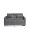 Runesay 3-in-1 Multi-Functional Corduroy Sleeper Couch Pull-Out Bed with Pillows - 2 of 4