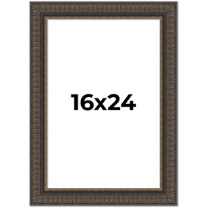 PosterPalooza | Museum Brown Picture Frame - UV Acrylic, Foam Board Backing, Hanging Hardware - 1 of 4