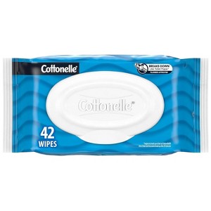COTTONELLE GNTL+ Flushable Wipes Rigid Fliptop 42 - 1 of 4