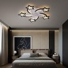 29" Ceiling Fan with Dimmable LED Lights, 6-Speed Reversible Fan with Remote & APP Control for Bedroom or Living Room–The Pop Home - 2 of 4